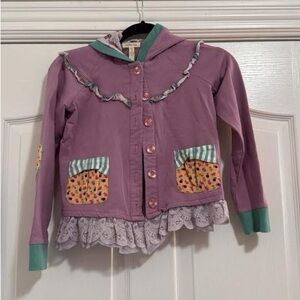 Matilda Jane Royalty hoodie from the "Once Upon A Time" collection, size 10